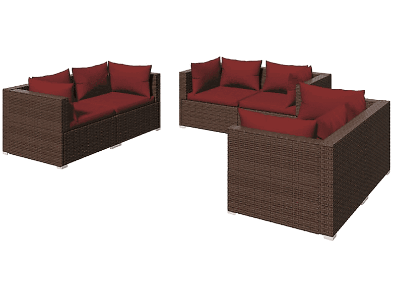VIDAXL 3102299 Gartentisch- Stuhlset, Braun und