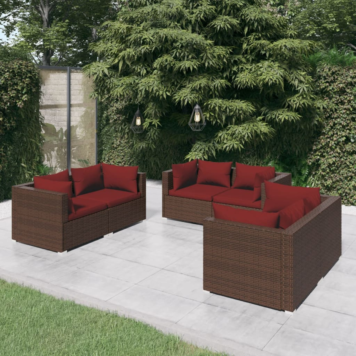 Stuhlset, Gartentisch- 3102299 VIDAXL Braun und