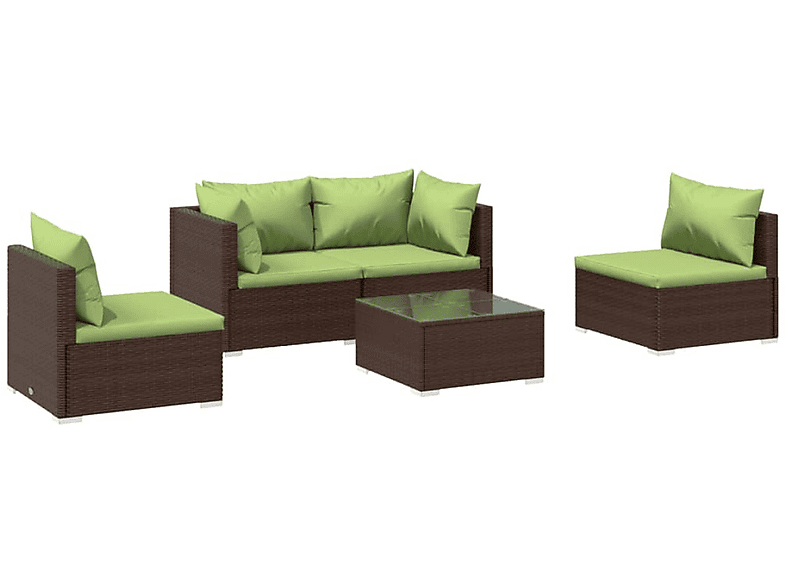VIDAXL 3102180 Gartentisch- und Stuhlset, Braun | Gartenmöbel Sets