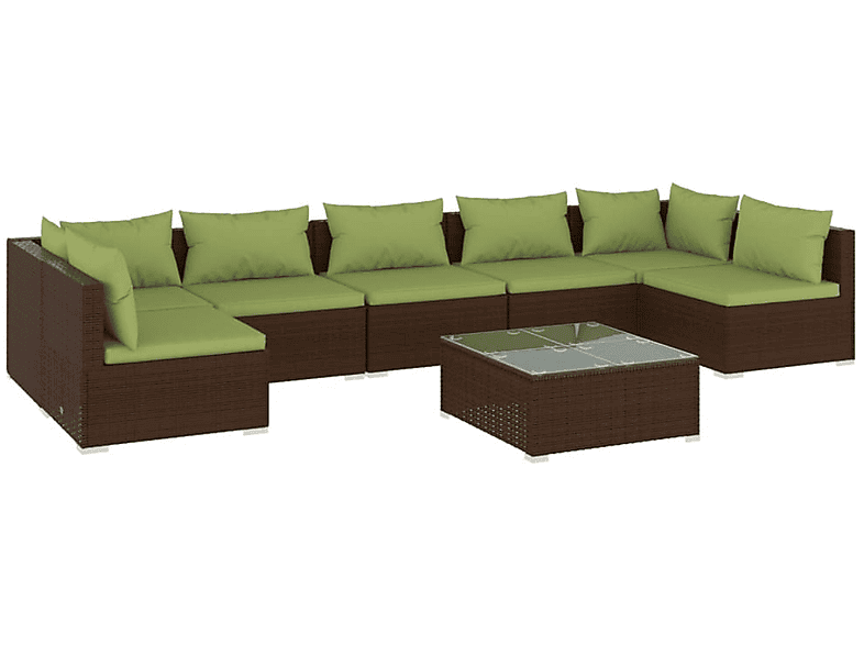 Braun VIDAXL 3101900 Stuhlset, Gartentisch- und