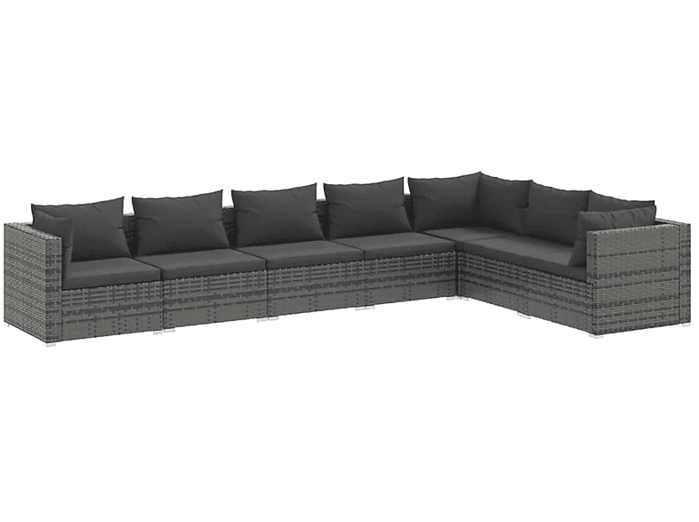 VIDAXL 3101741 Gartentisch- und Grau Stuhlset