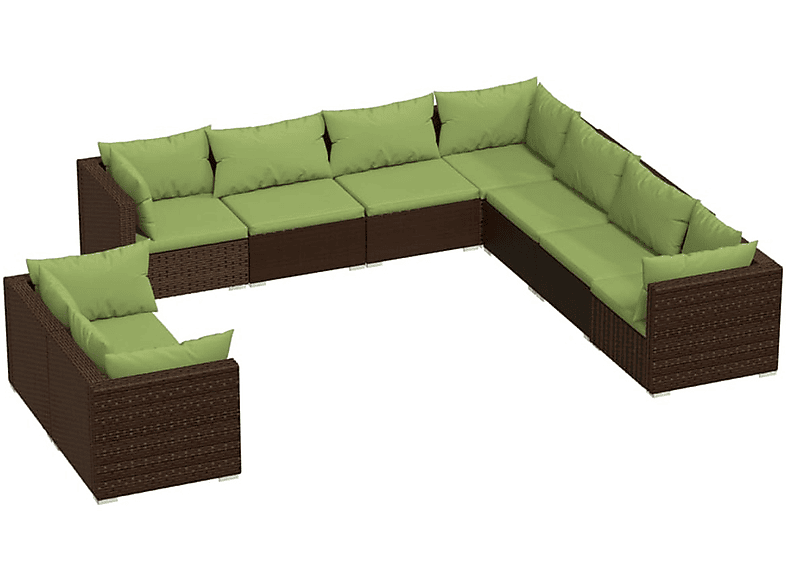 VIDAXL 3102500 Gartentisch- Stuhlset, Braun und