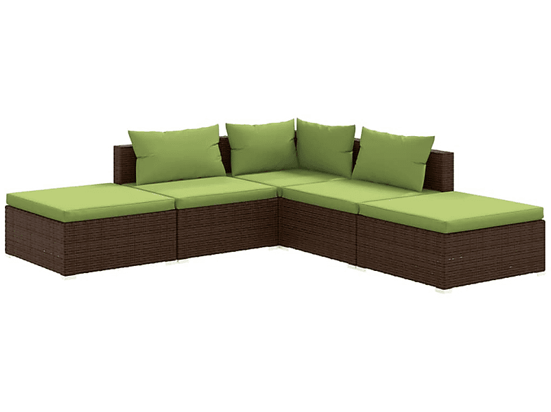 VIDAXL 3101612 Braun Gartentisch- Stuhlset, und