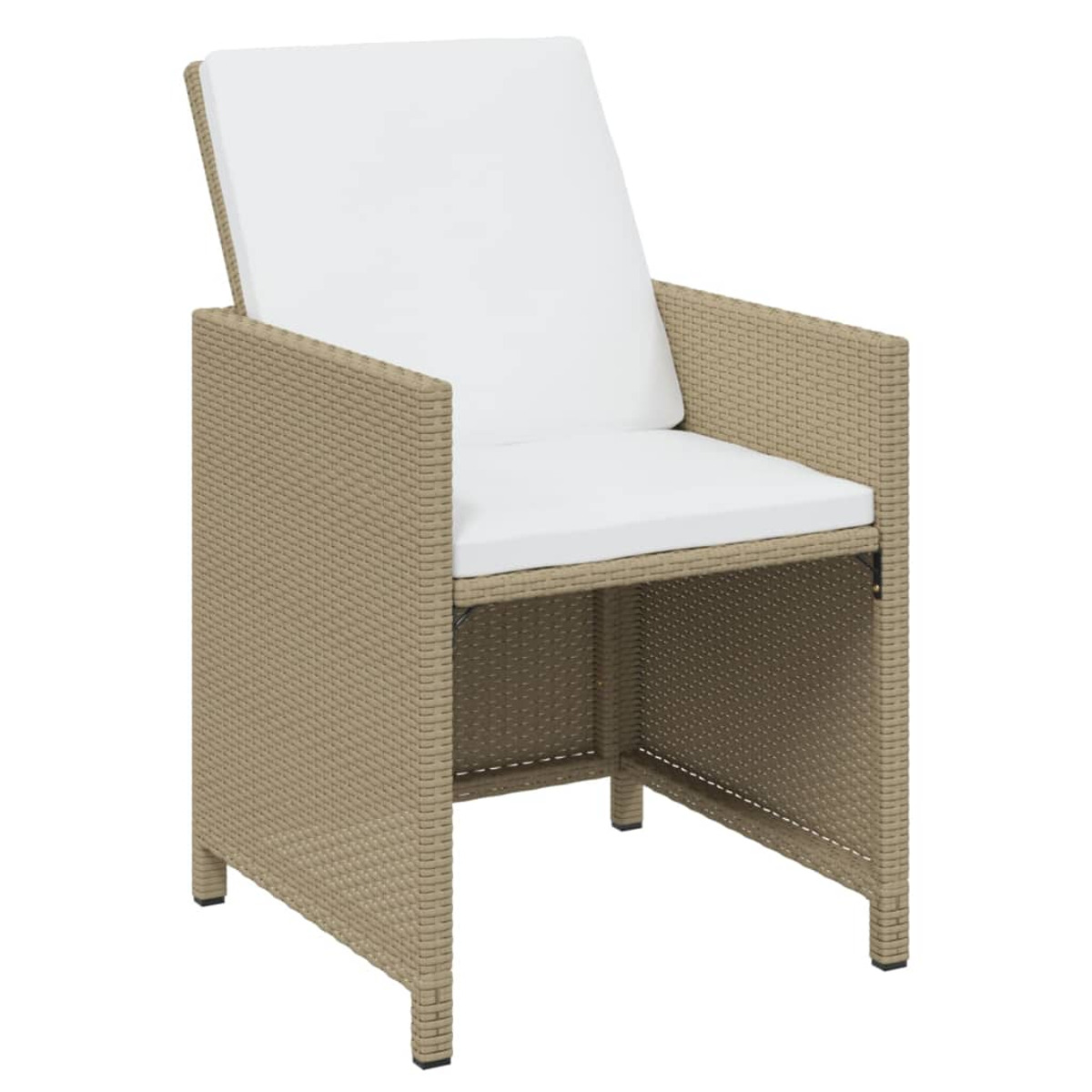 VIDAXL 3095569 und Weiß Gartentisch- Stuhlset