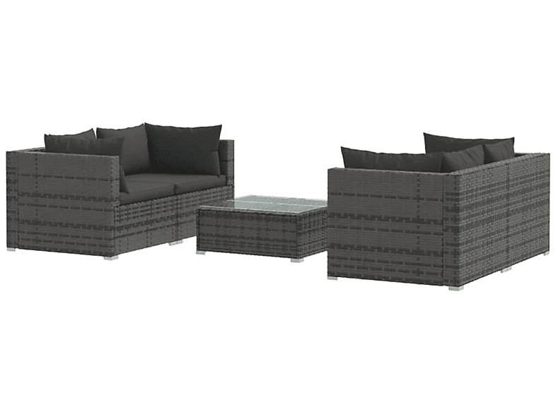 Grau und Gartentisch- Stuhlset, VIDAXL 3101485