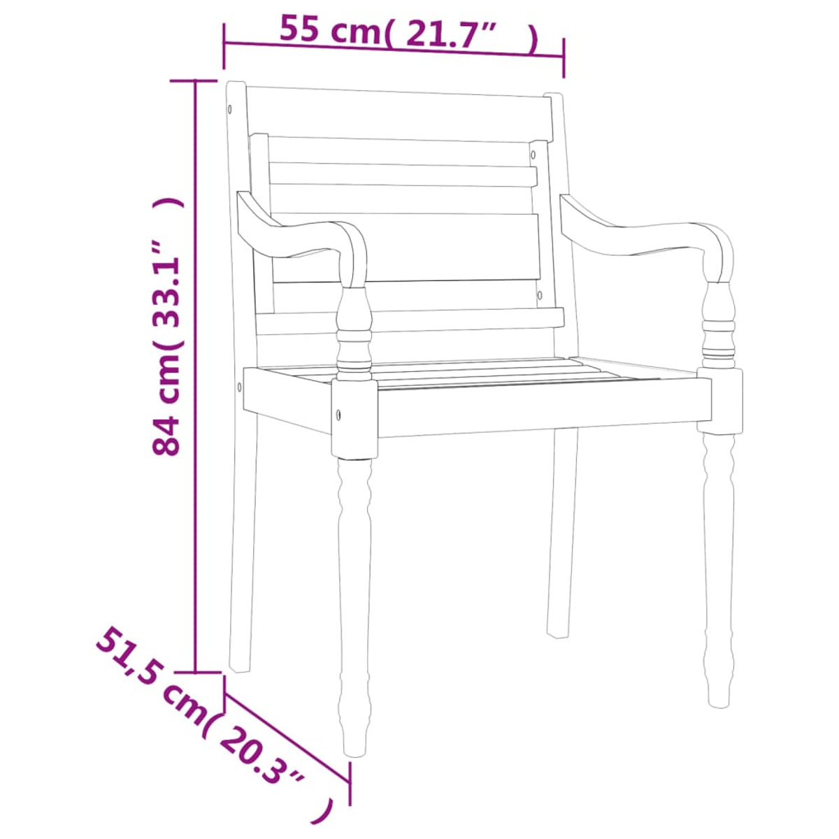 VIDAXL 3100787 Stuhlset, und Braun Gartentisch