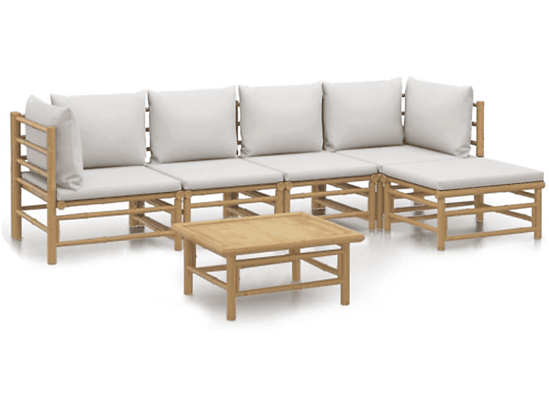 VIDAXL 3155084 Gartentisch- und Stuhlset, Grau | Gartenmöbel Sets