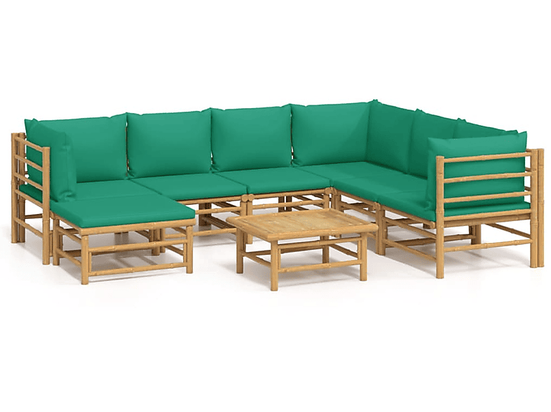 3155159 Stuhlset, VIDAXL Gartentisch- Grün und