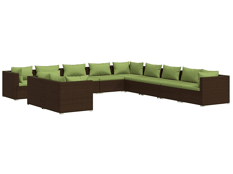 Braun Gartentisch- Stuhlset, VIDAXL 3102532 und