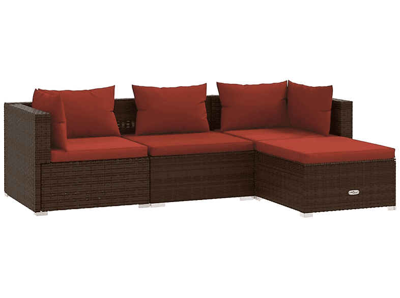 3101643 Stuhlset, VIDAXL Gartentisch- Braun und
