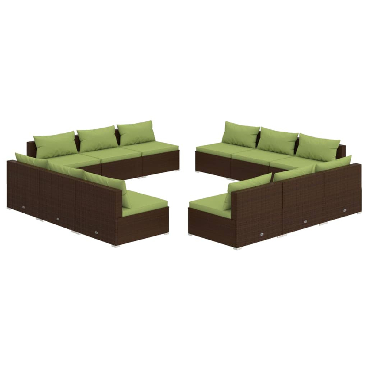 VIDAXL 3101572 Stuhlset, Braun und Gartentisch-