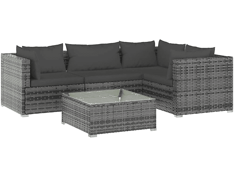 Stuhlset, VIDAXL Gartentisch- und Grau 3101685