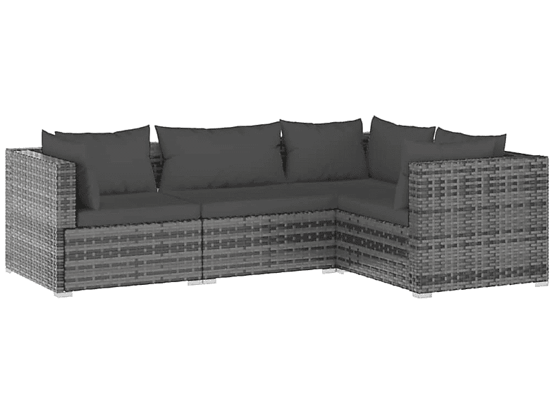 VIDAXL 3101677 und Grau Gartentisch- Stuhlset