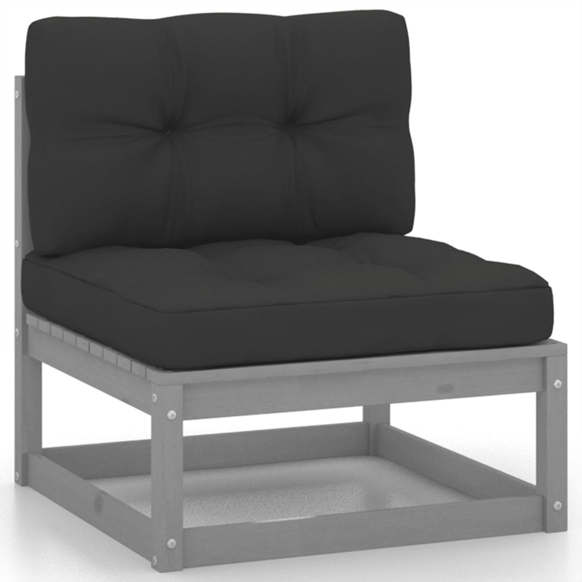 VIDAXL Gartentisch- Stuhlset, 3077291 und Grau