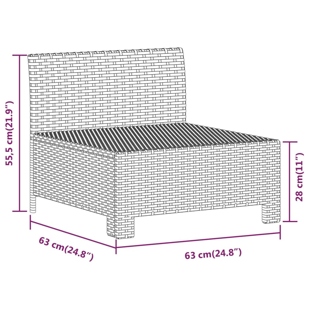 Grau Stuhlset, VIDAXL und 362694 Gartentisch-