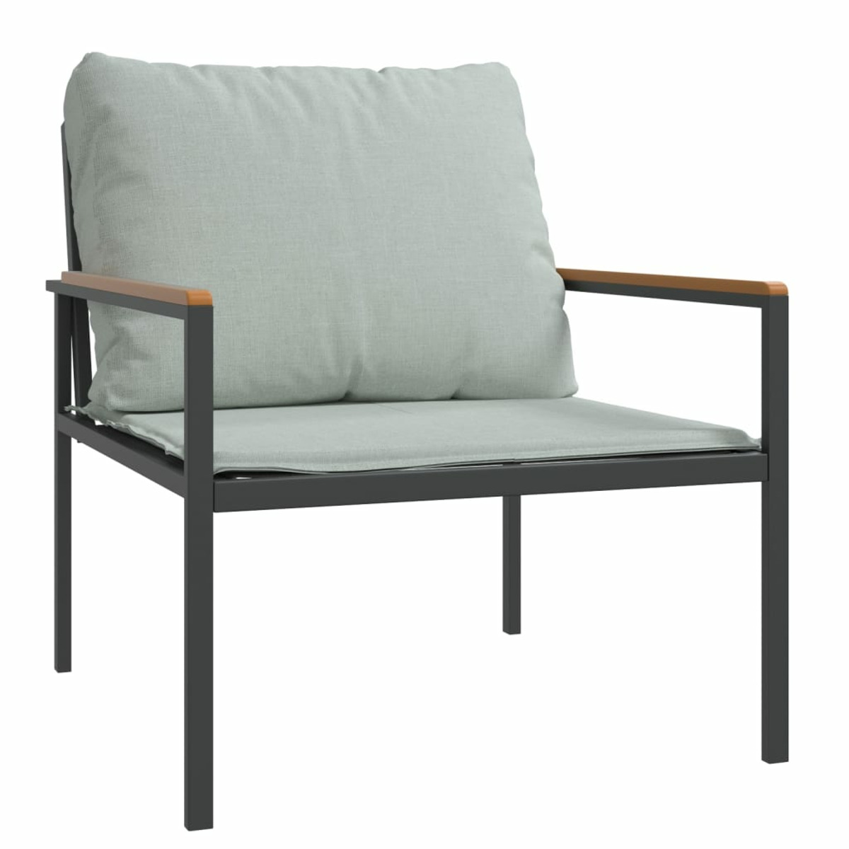 VIDAXL 3188016 und Gartentisch- Grau Stuhlset