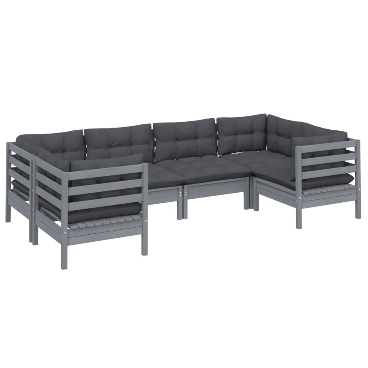 Grau und 3097297 Stuhlset, Gartentisch- VIDAXL