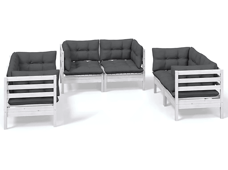 VIDAXL 3096245 Gartentisch- Stuhlset, Weiß und