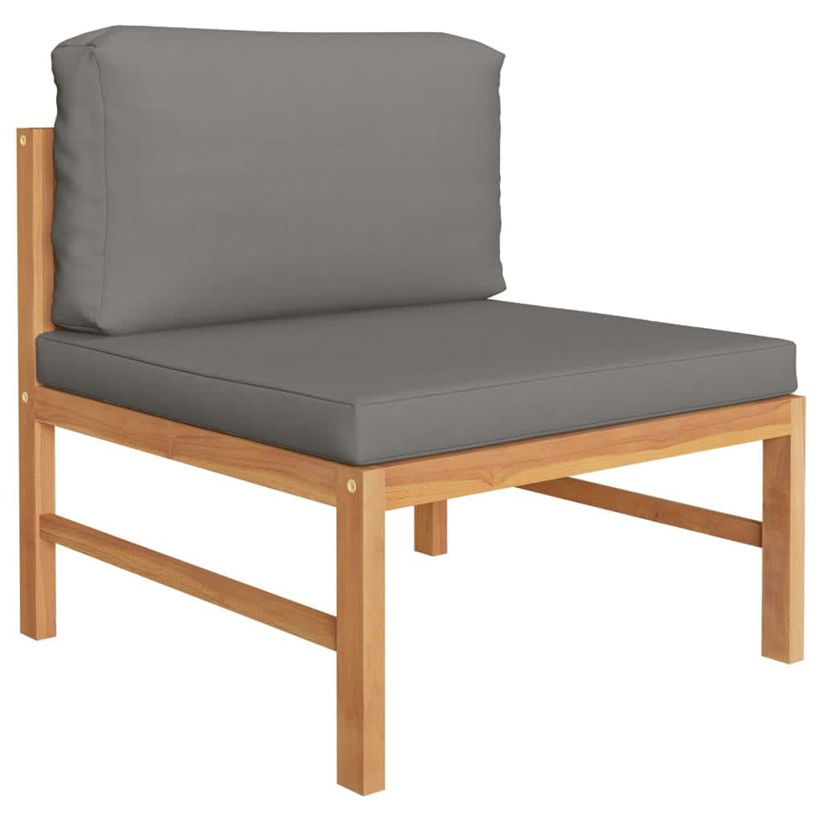Grau Gartentisch- Stuhlset, VIDAXL und 3087219