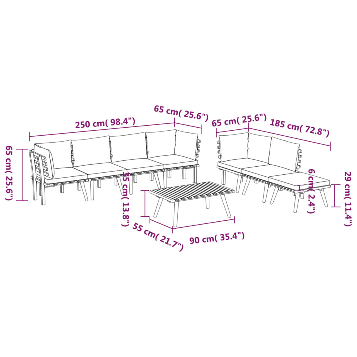 VIDAXL 3087016 Gartentisch- Stuhlset, Braun und