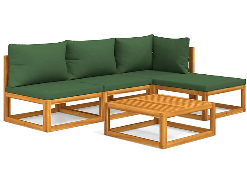 VIDAXL 3155309 Gartentisch- und Stuhlset, Grün | Gartenmöbel Sets