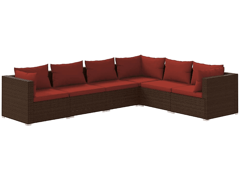 Braun Gartentisch- Stuhlset, 3101715 VIDAXL und