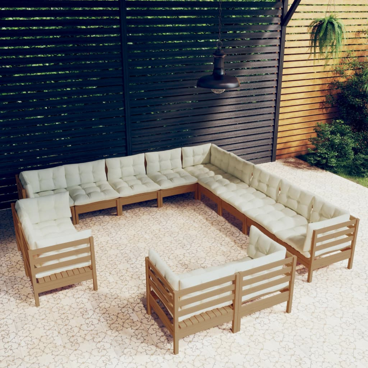 Stuhlset, Braun VIDAXL und Gartentisch- 3096962