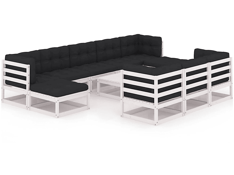 VIDAXL 3077170 Stuhlset, Gartentisch- und Weiß