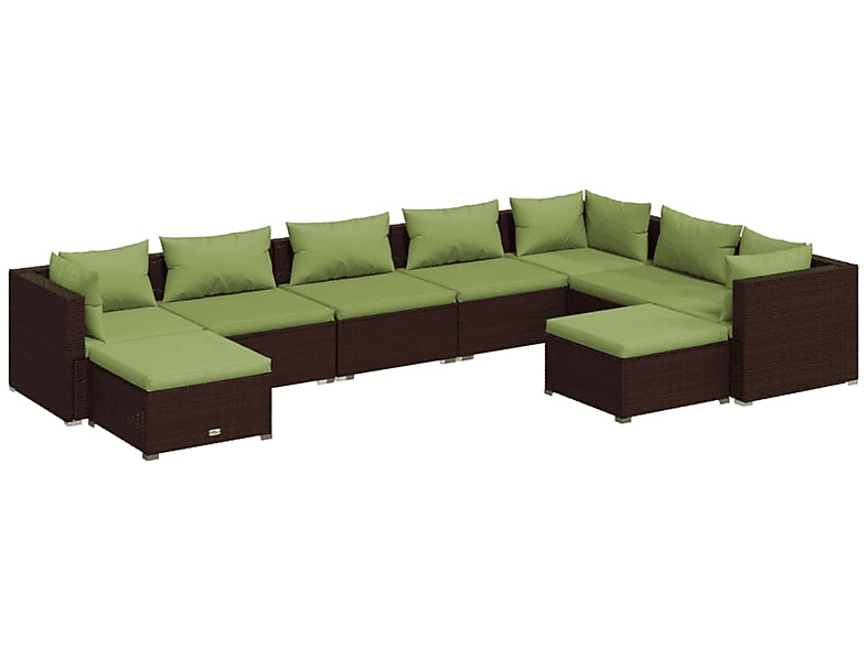 VIDAXL 3102676 Gartentisch- und Stuhlset, Braun