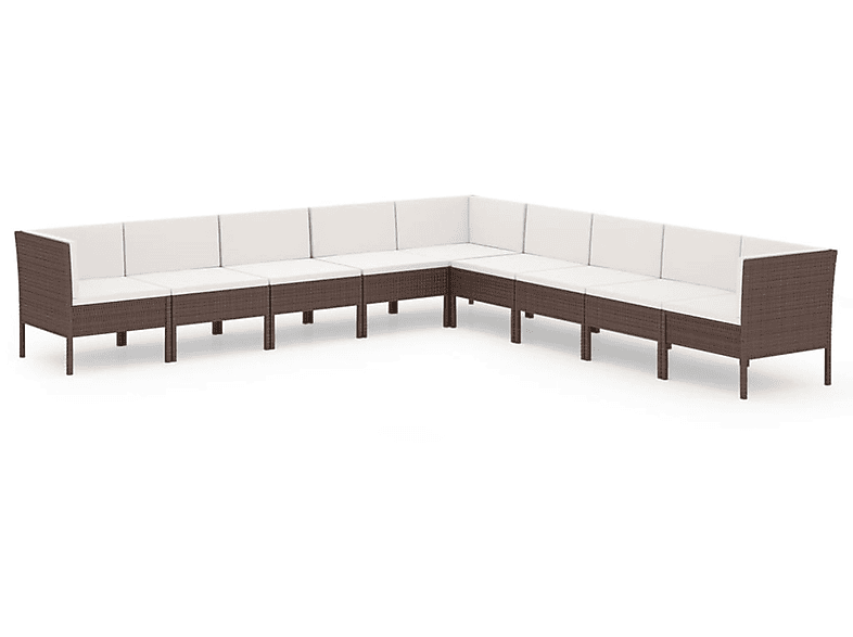 VIDAXL 3094463 Gartentisch- und Braun Stuhlset