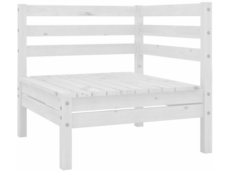 Weiß 806568 Gartensofa, VIDAXL