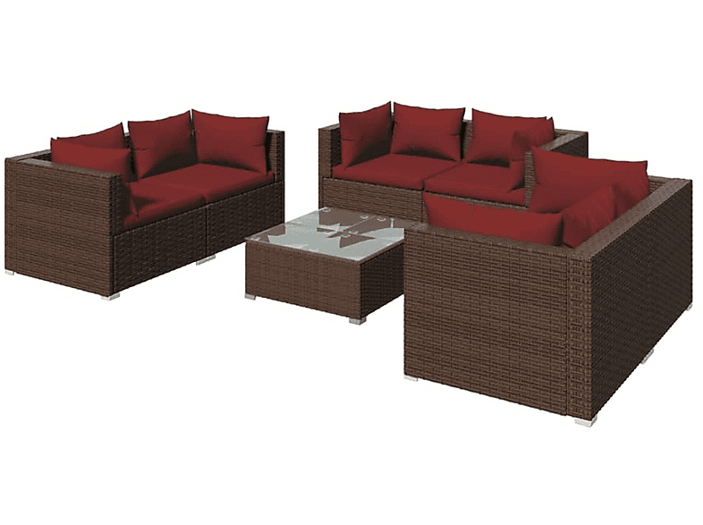 VIDAXL 3102307 Stuhlset, Gartentisch- und Braun