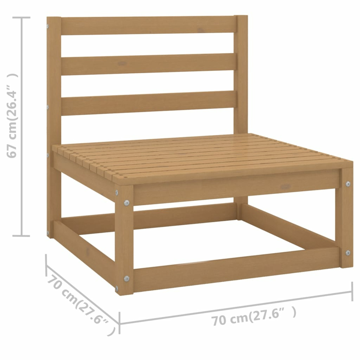 VIDAXL 3076382 und Braun Gartentisch- Stuhlset