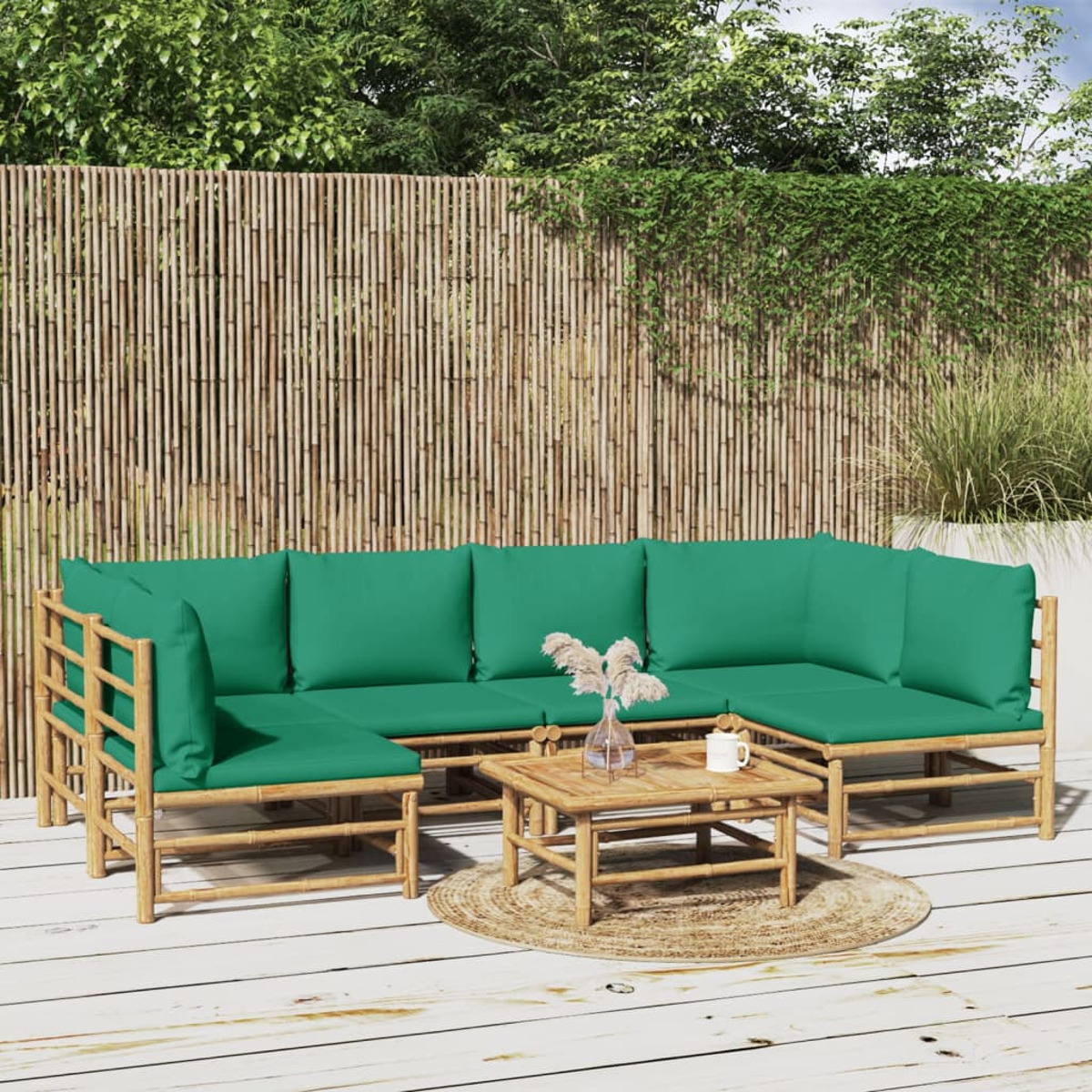 VIDAXL 3155166 Gartentisch- und Stuhlset, Grün