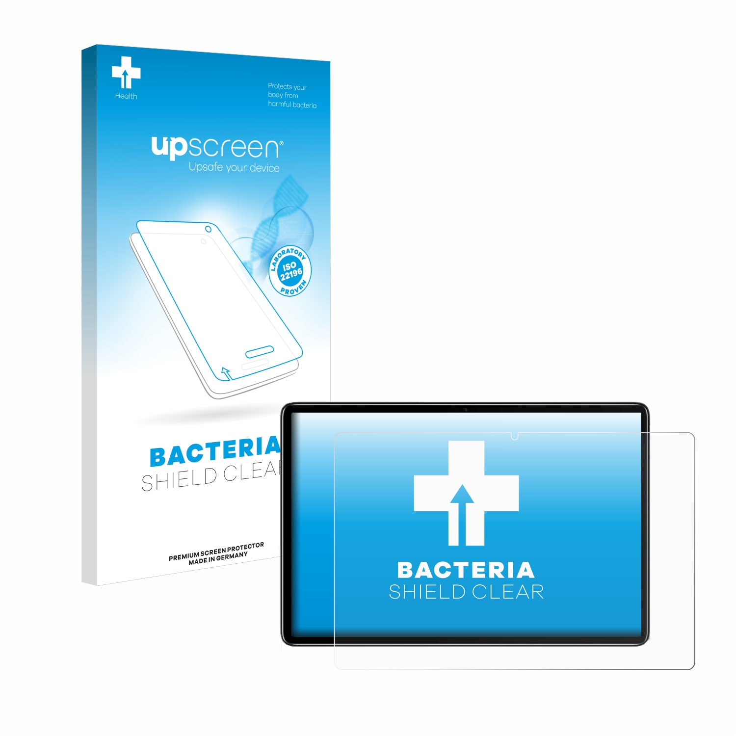 UPSCREEN 10) Schutzfolie(für Pad antibakteriell Oscal Blackview klare