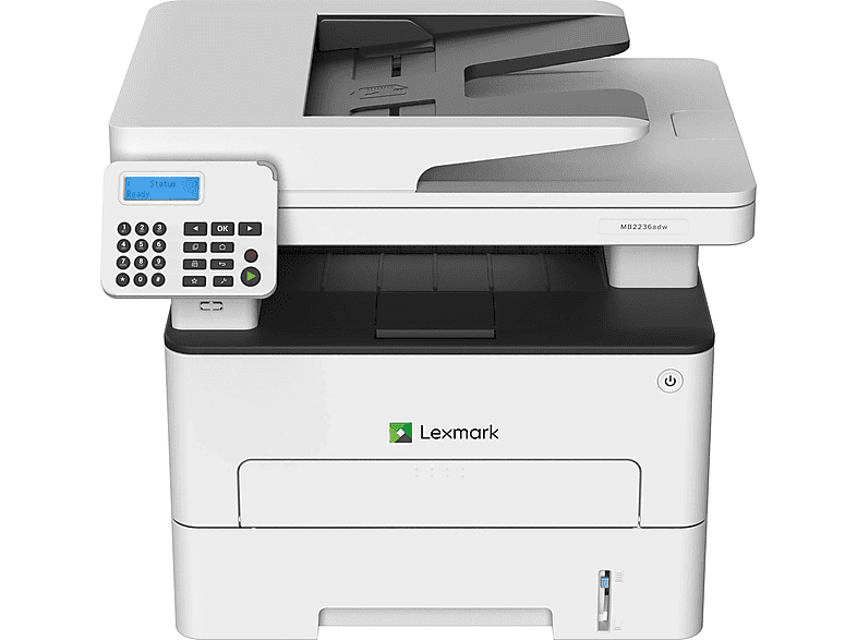 100%ige Echtheitsgarantie! LEXMARK MB2236adw 4-in-1, Laser Kopierer, s/w Drucker, Fax, Multifunktionsgeräte Drucker (A4, und ADF) Scanner, Laser-Multifunktionsdrucker