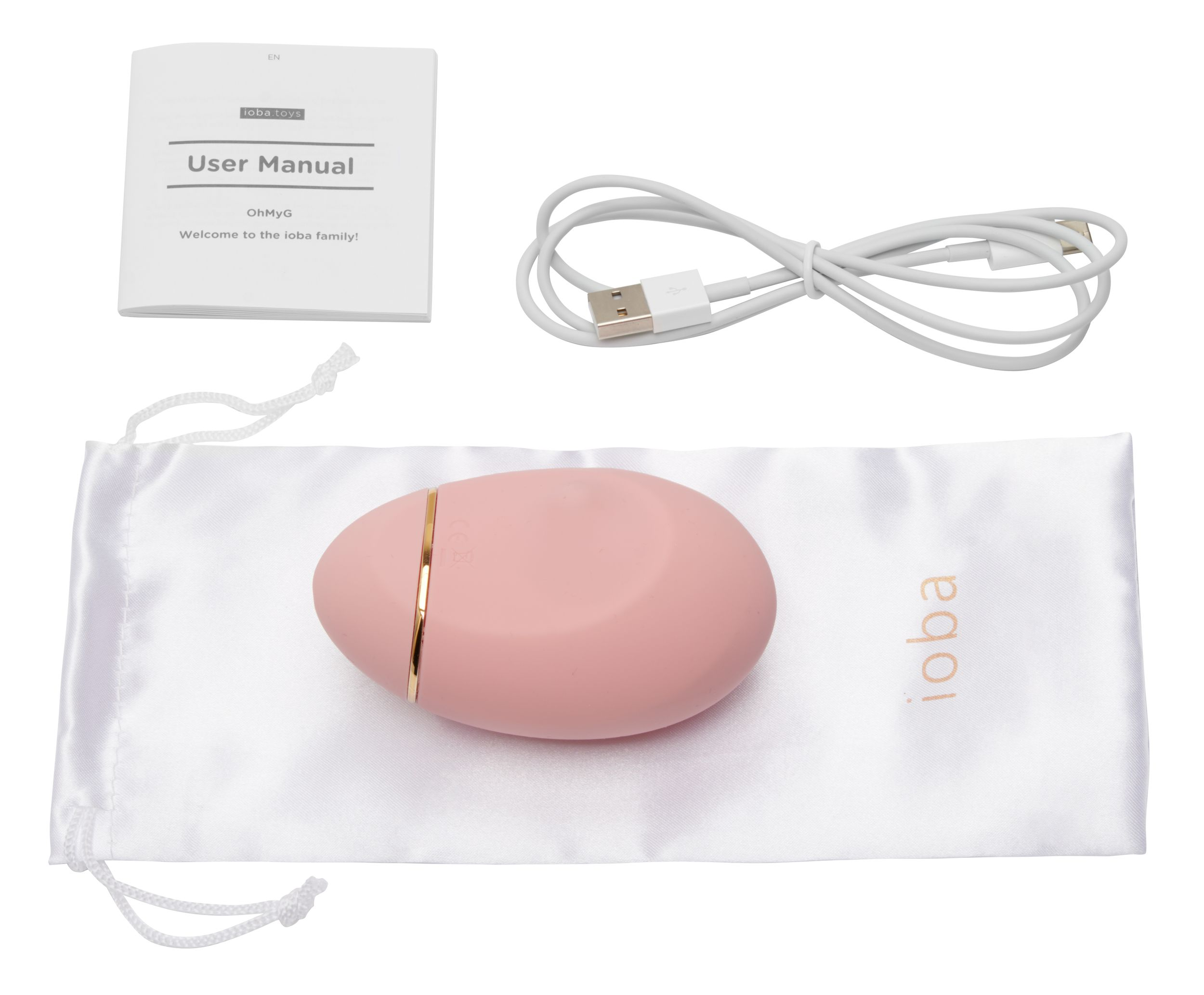 IOBA TOYS OhMyC auflegevibratoren Clitoris - Roze Stimulator 1
