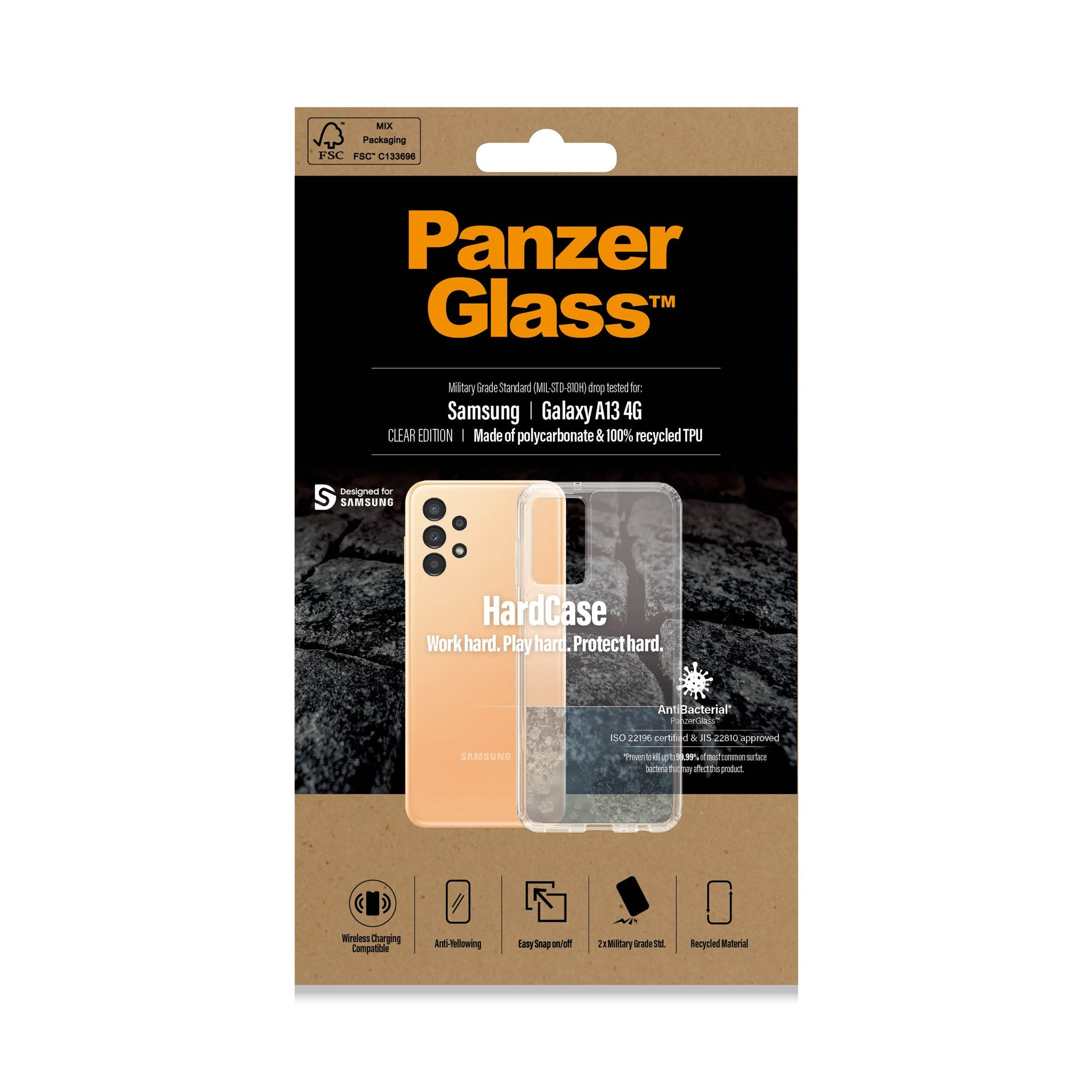 PANZERGLASS Klar, 4G, Backcover, Transparent A13 Samsung