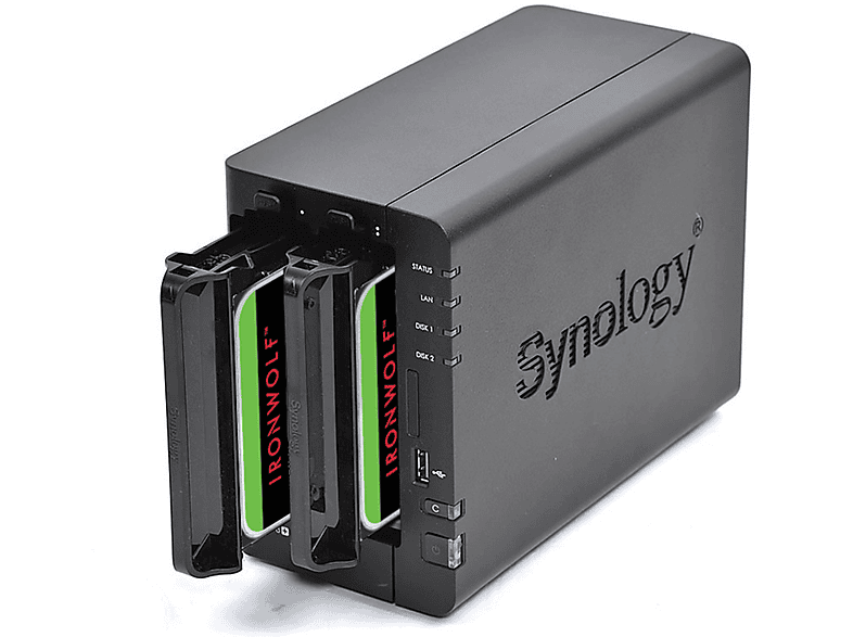 SYNOLOGY DS224+ 20TB (= mit 2x Festplatte 10TB IRONWOLF) 2GB DDR4 20 TB 3,5 Zoll intern