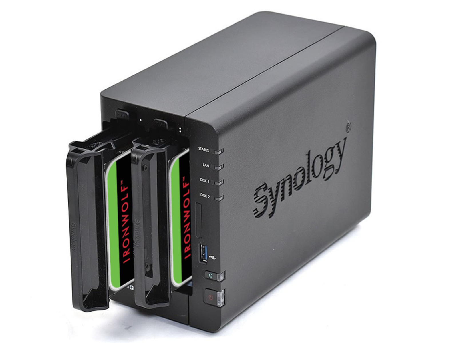 SYNOLOGY DS224+(6G) 4TB (= Festplatte 2TB mit 3,5 TB intern 6GB IRONWOLF) DDR4 Zoll 2x 4