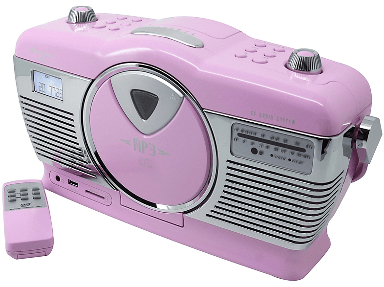 SOUNDMASTER RCD1350PI Radio mit CD-Player Pink