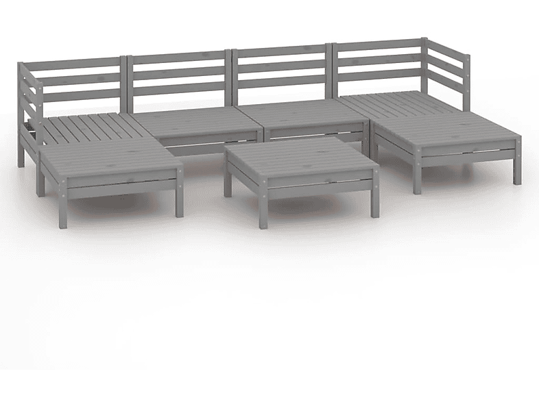 VIDAXL 3083341 Grau und Stuhlset, Gartentisch