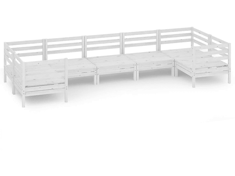 VIDAXL 3083525 Gartentisch- und Stuhlset, Weiß