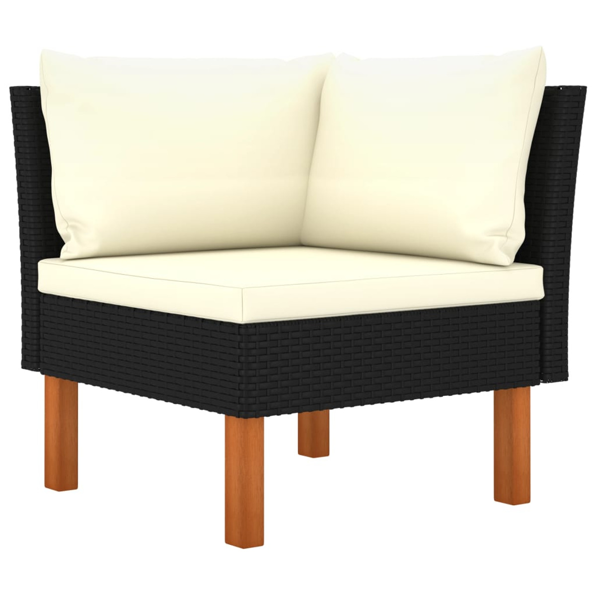 Schwarz Gartentisch- Stuhlset, und VIDAXL 3082081