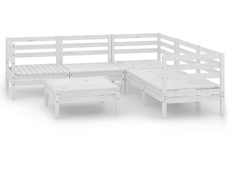 VIDAXL 3083000 Gartentisch- und Stuhlset, Weiß