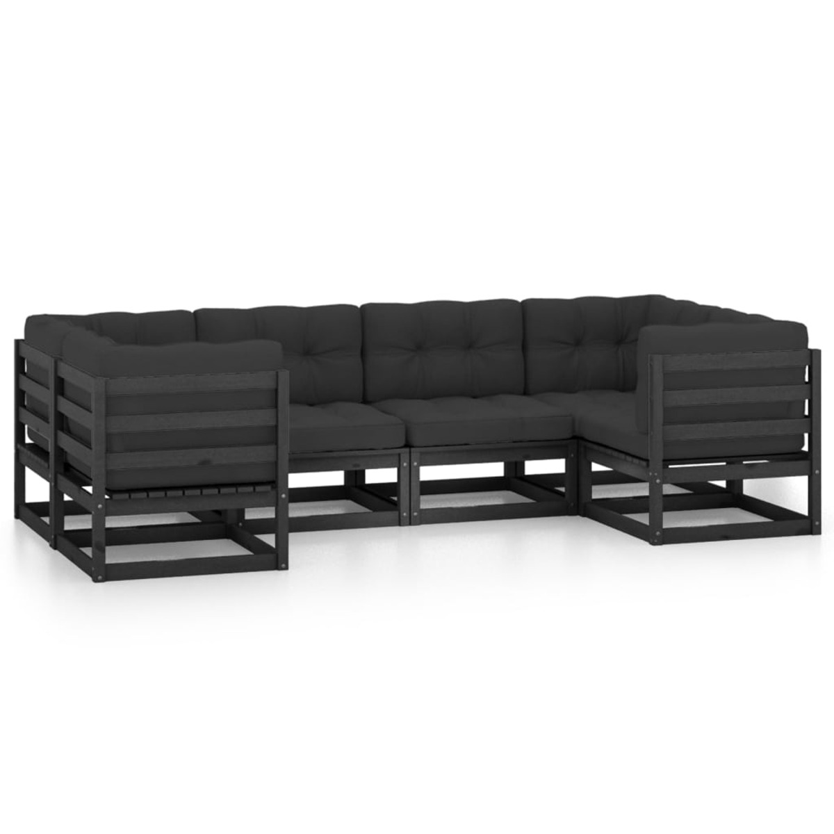 VIDAXL Stuhlset, 3077298 Schwarz Gartentisch- und