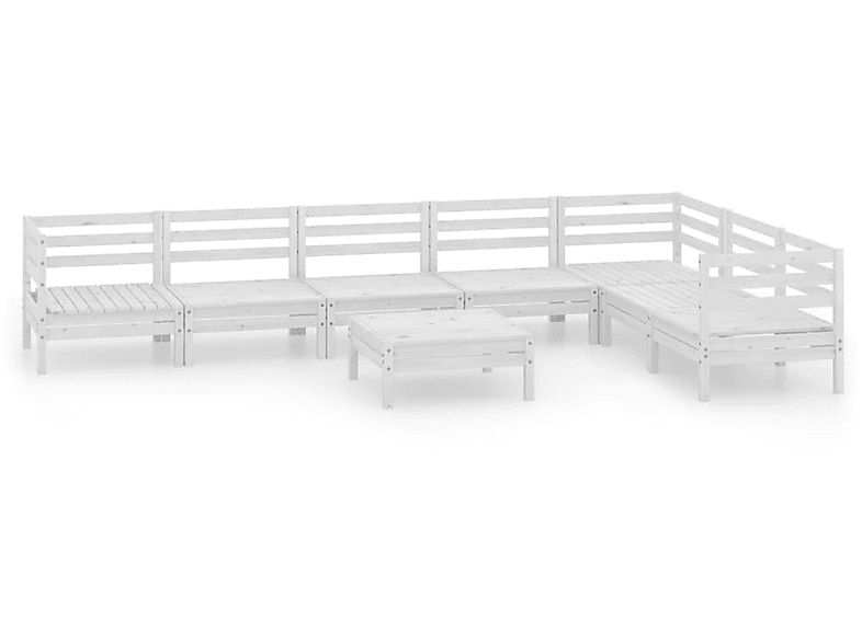 VIDAXL 3083020 Gartentisch- Stuhlset, Weiß und