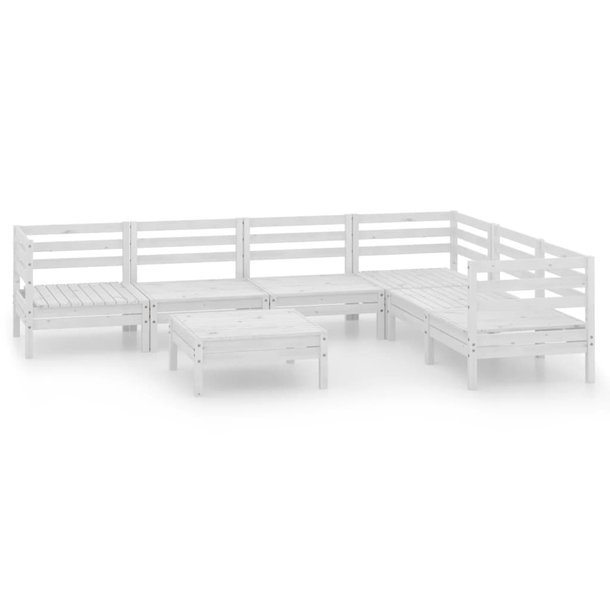 VIDAXL 3083010 und Weiß Gartentisch- Stuhlset