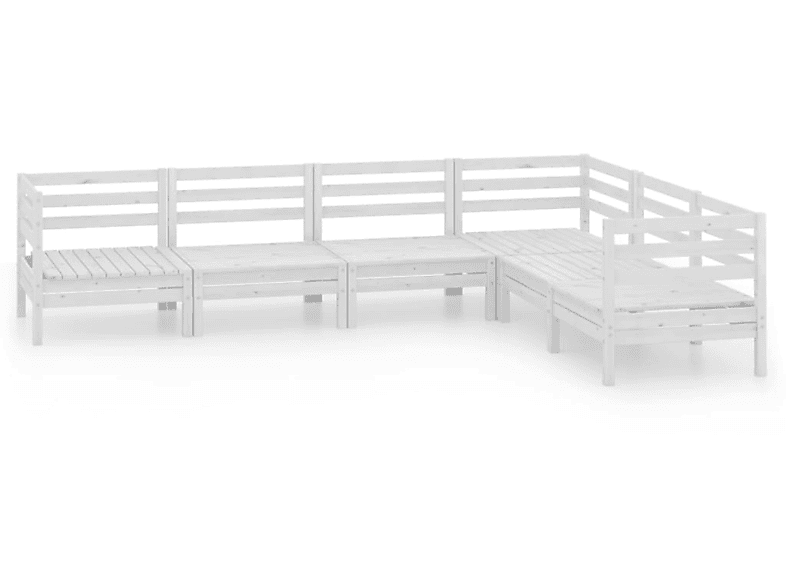 Weiß VIDAXL Gartentisch- Stuhlset, 3083005 und