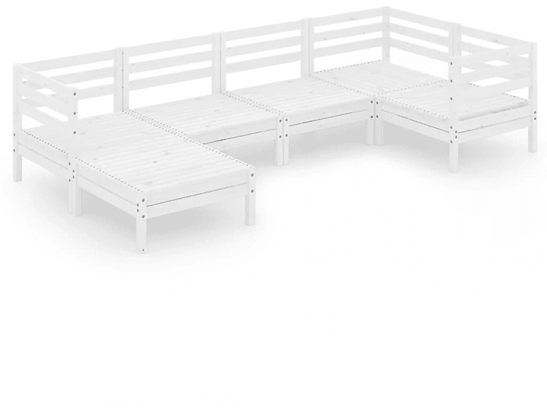 VIDAXL 3082955 Gartentisch- und Stuhlset, Weiß